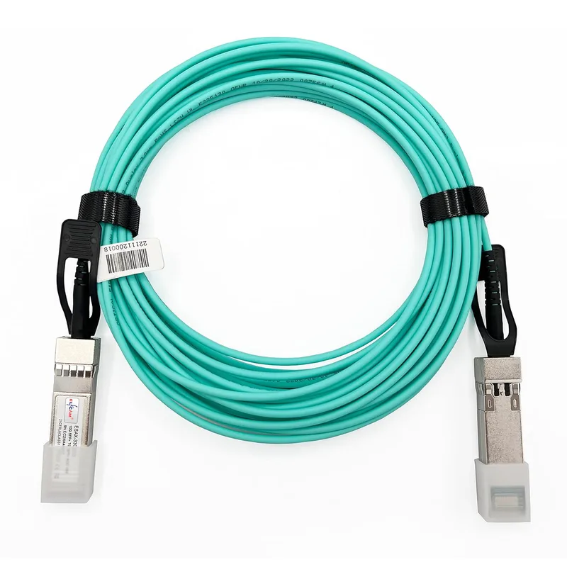 Elfcam® 30m 10G Active Optical Cable AOC OM3 SFP+ to SFP+