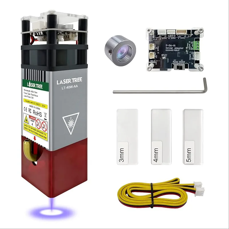 LASER TREE Lasermodulsats 5 W optisk effekt med luftassistent