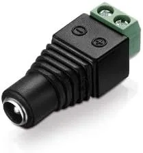 conecto, hålkontaktsadapter, 5,5 x 2,1 mm