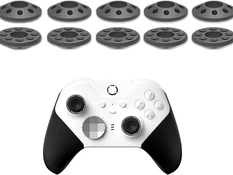10 stycken stötdämparringar kompatibla med Xbox Series X – S/Xbox One S – X/Xbox 360/Ps4/Ps5/Switch Pro/Scuf Thumbstick tillbehör Aim Assist Ring Moti