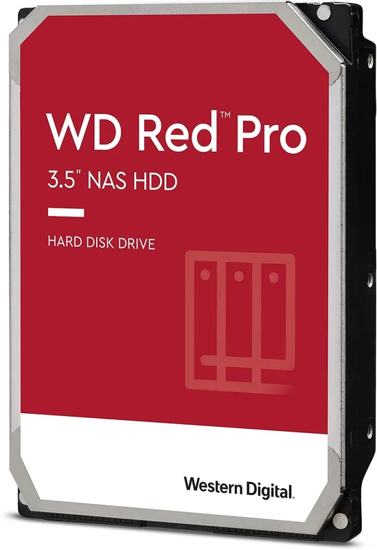 WD Red Pro 8 TB NAS 3,5 tum intern hårddisk – 7 200 varv/rpM-klass, SATA 6 Gb/s, CMR, 256 MB cache