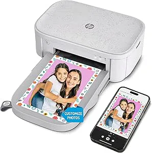 HP Sprocket Studio Plus WiFi-Skrivare – Skriver ut 4x6-tumsfoton trådlöst från din iOS- och Android-enhet