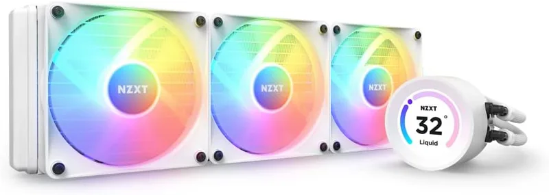 NZXT Kraken Elite RGB 360- RL-KR36E-W1-360 mm AIO CPU-vätskekylare