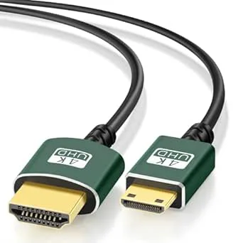 Thin Mini HDMI till HDMI Kabel 2M