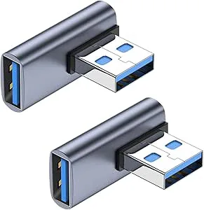 La Brodée 90 graders USB 3.1-adapter 2-pack