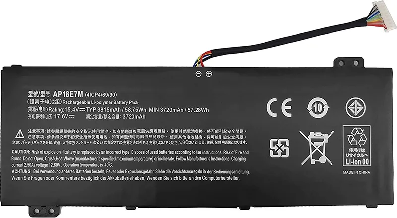 AKKEE batteri för Acer Nitro 5 AN515-54 AN517-51 AN515-55 AN515-44 AN515-43 Nitro 7 AN715-51 Aspire 7 A715-74G Triton 300 PT315-5-5-5-