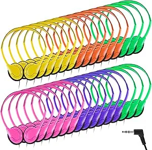 Yunsailing 30-pack klass set hörlurar bulk skolklassrum