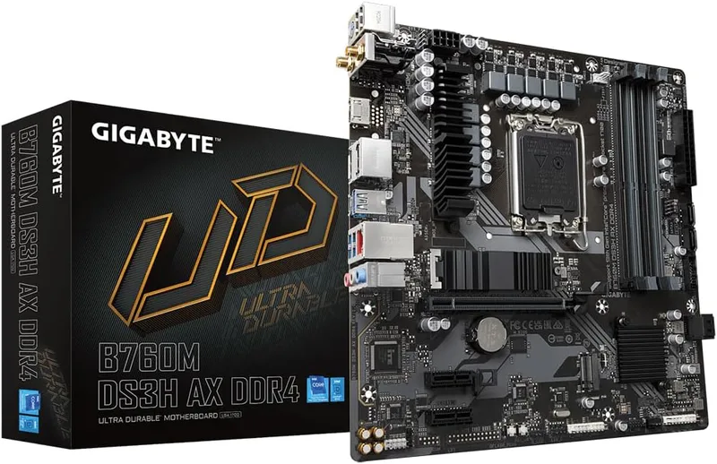 GIGABYTE B760M DS3H AX DDR4 Moderkort