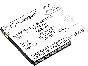 TECHTEK Batteri 3950mAh kompatibel med Samsung Galaxy Xcover Pro