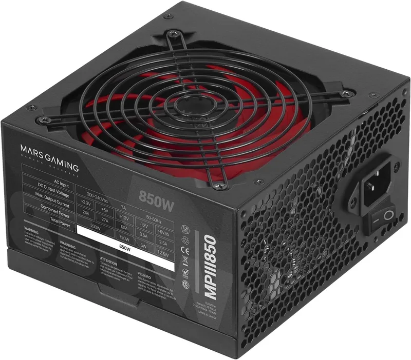 Mars Gaming MPIII850 PC ATX 850W Nätaggregat