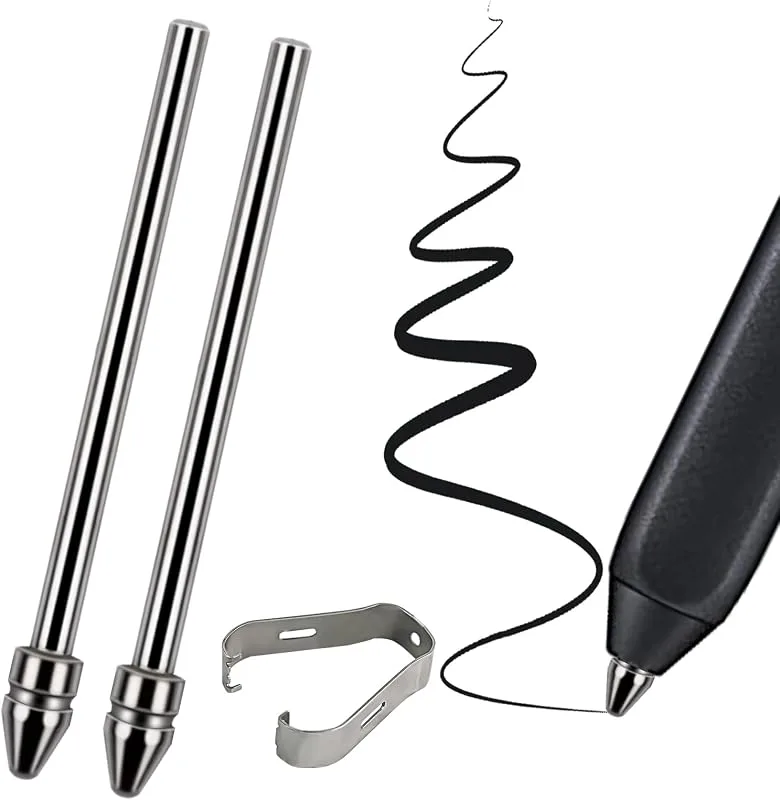 Universell passform ingen sliten fin titanlegering fina pennspetsar kompatibel med BOOX Pen 2 Pro, iReader, IFLYTEK, Lamy AL-Star digital penna, ersät