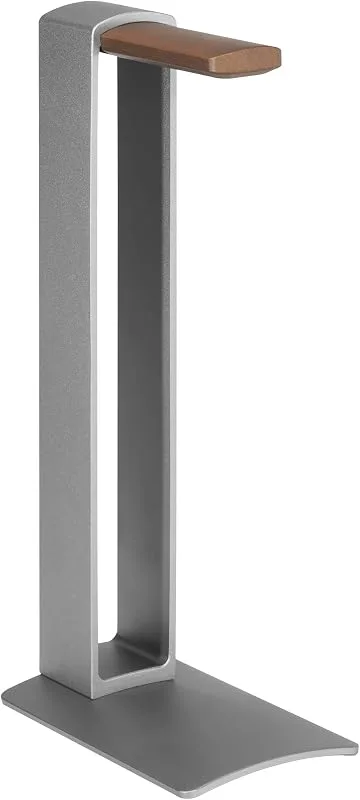 myWall bord hörlursstativ HK3L, headset stativ för övre örat hörlurar och spelhörlurar för bordet, avtagbara hörlurstativ med halkfri silikon, belastn