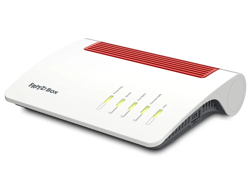 AVM Fritz!Box 7590 AX AT/CH, WiFi 6-router med VDSL och DECT-bas