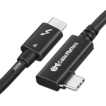 Cable Matters [Intel-Certifierad] 40 Gbps Rätvinklig Thunderbolt 4-Kabel