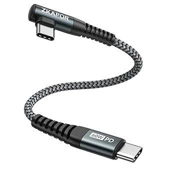 ZKAPOR USB C-Kabel Kort 90 Grader