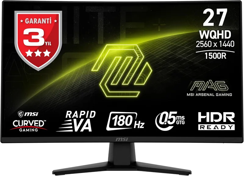 MSI MAG 274CQF 27" LED Rapid VA QHD 180Hz