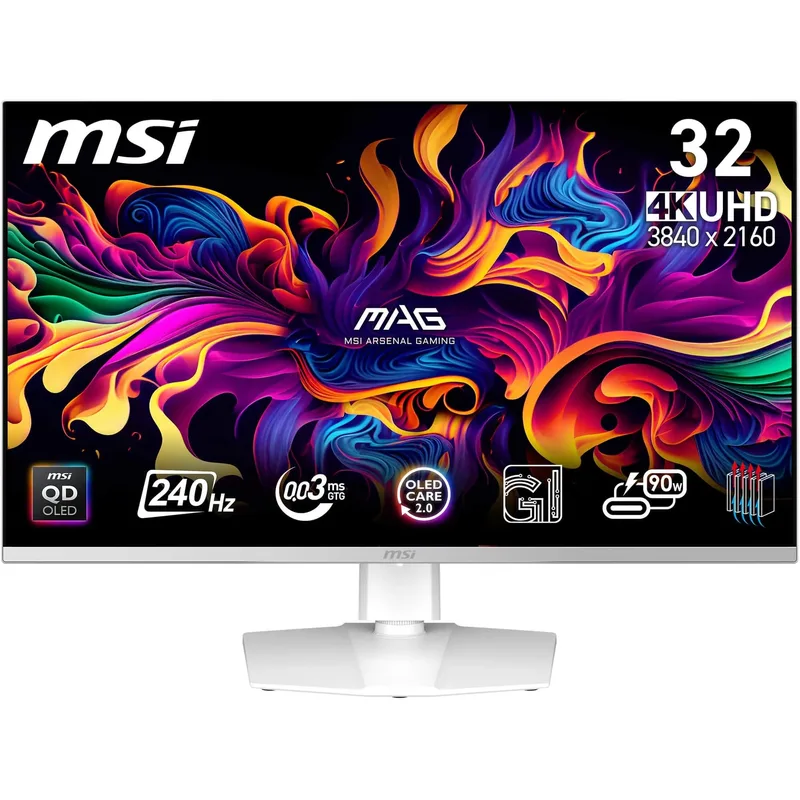 MSI MPG 321URXW QD-OLED spelskärm 31,5 tum 4K
