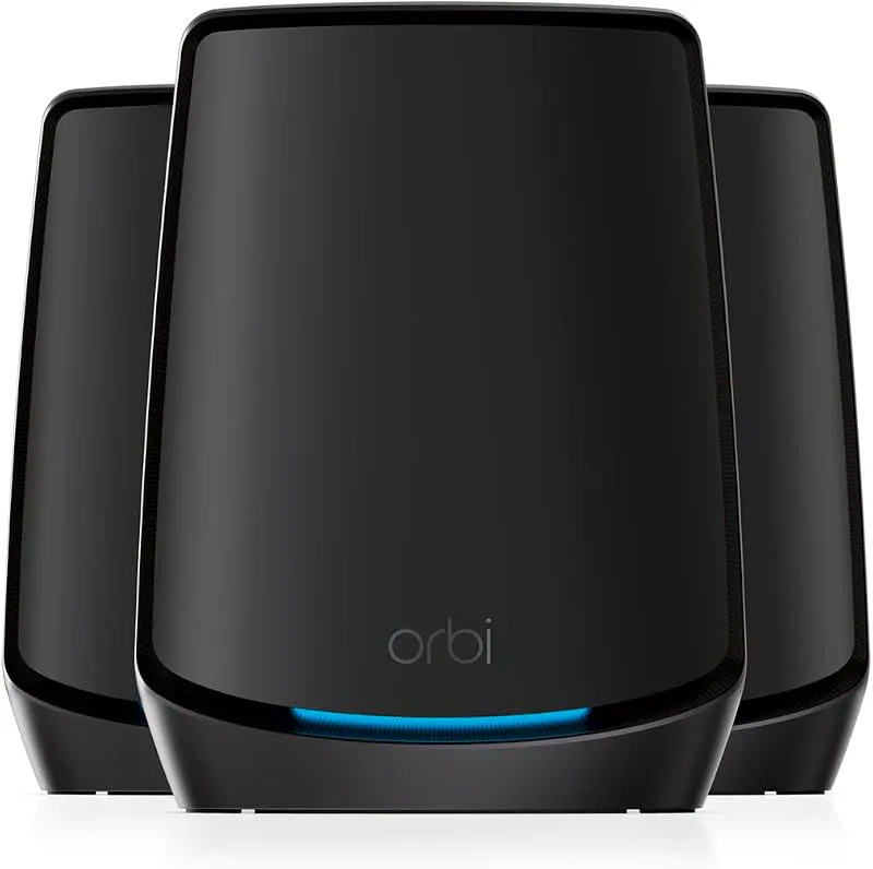 NETGEAR Orbi WiFi 6 Mesh System (RBK863SB), AX6000 Tri-Band Router & 2 satellitförlängare, täckning upp till 8 000 kvm.