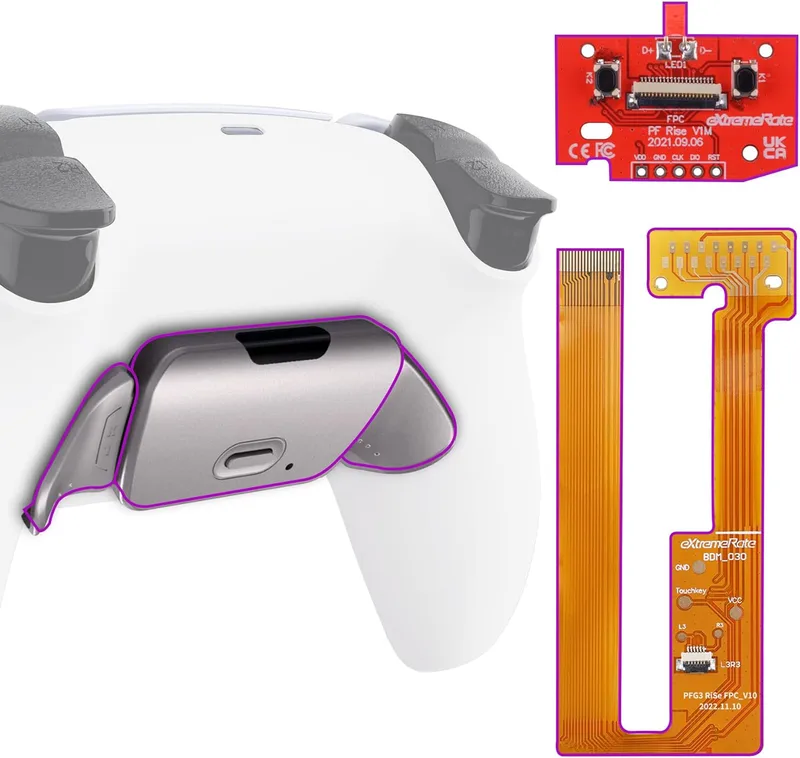 eXtremeRate Programmerbar RISE Remap Kit för ps5 Controller BDM 030/040