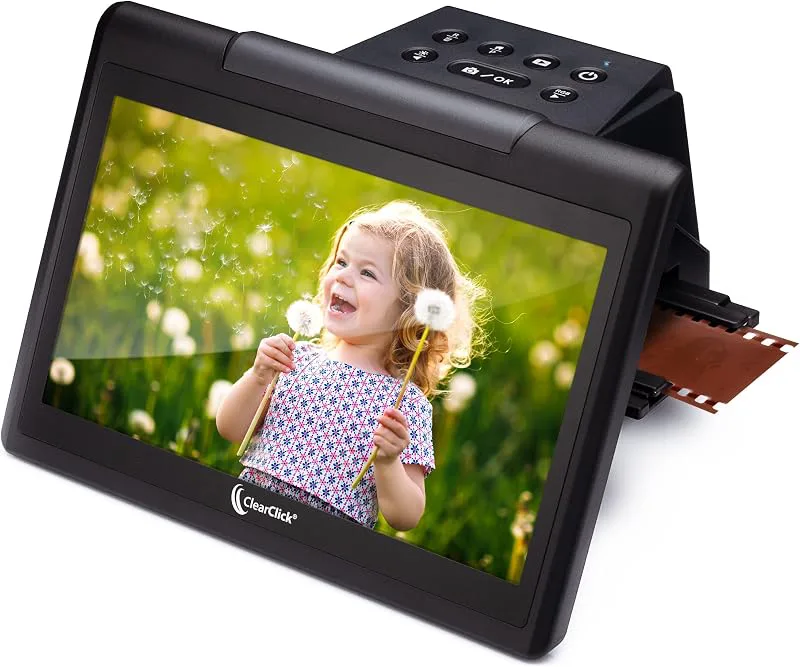 ClearClick Virtuoso 3.0 (tredje generationen) film- och bildskanner 22 MP (35 mm, 110, 126) med stor 7-tums LCD-skärm