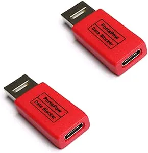 PortaPow USB-A till USB-C datablockerare