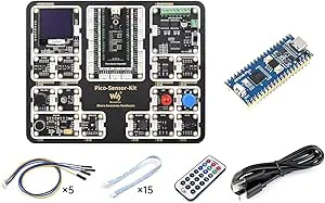 Waveshare Entry-Level Sensor Kit Compatible with Raspberry Pi Pico