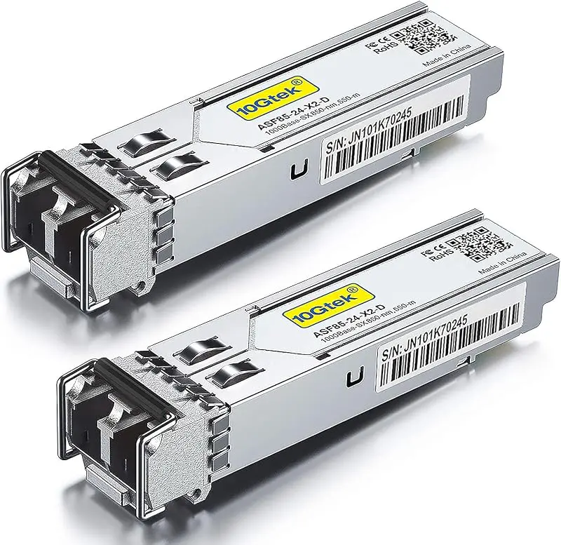 10Gtek [2 Pack] for Ubiquiti UniFi 1G SFP SX