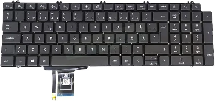 Laptop Tangentbord För DELL Precision 7550 7560