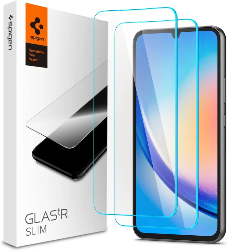 Spigen Glas.tR Slim Skärmskydd kompatibel med Samsung Galaxy A34 5G