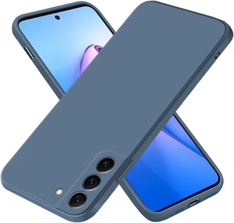 EASSGU-fodral för Samsung Galaxy S22+/Samsung S22 Plus (6,6 tum tum), mjukt TPU-silikonfodral – lavendelgrå