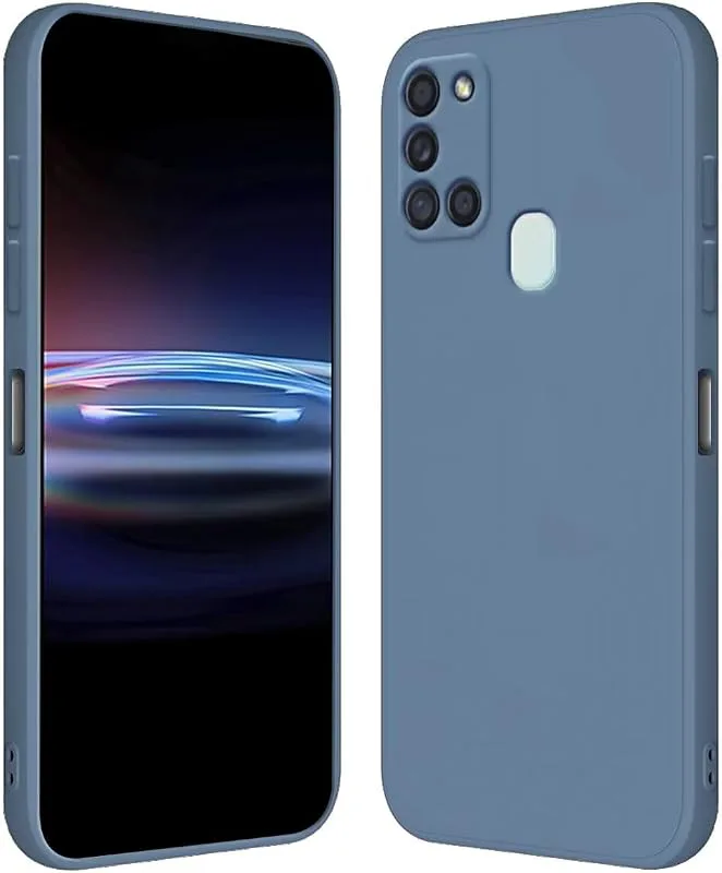 RankOne Fodral för Samsung Galaxy A21s (6,5 tum) TPU Mjukt Silikonfodral Skal