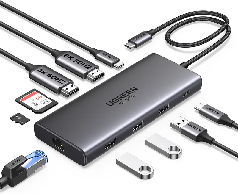 UGREEN Revodok Pro USB C Docking Station 2 HDMI