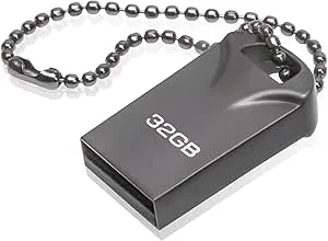 USB-minne 32 GB, smalt minne 32 GB USB flashdrive rolig USB-minne 32 GB med nyckelring för skola kontor bil PC bärbar dator