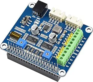 NGW-1 st stegmotor hatt inbyggd dubbel DRV8825 motorstyrenhet enheter två stegmotorer upp till 1/32 mikrostepping kompatibel med Raspberry Pi
