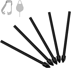 Flintronic S Pennspetsar, 5 st ersättningstips spetsar för Galaxy Tab S6 Lite/S7 FE/S9+ Plus/S9 FE+ Plus/S9 FE/S9/S9 Ultra/S8 Ultra/S8+ Plus/S8, pekskärmspenna med pincettverktyg