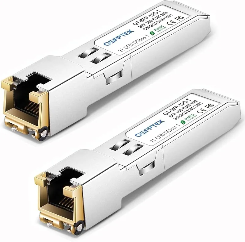 QSFPTEK (2-pack) 10G-T SFP+ RJ45-modul
