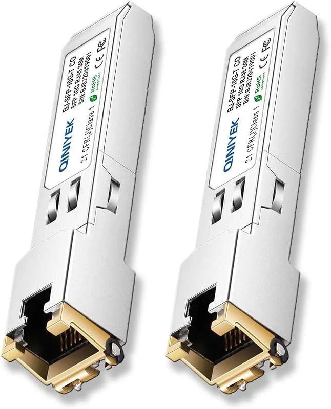 1,25/2,5/5/10G SFP+ till RJ45-sändtagare