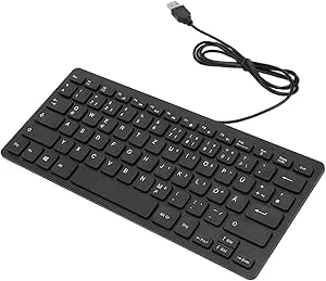 KIMISS Tangentbord 78 tangenter, trådbundet mini USB-gränssnitt skrivbord