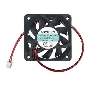 ANVISION 60 mm x 15 mm DC 24 V borstlös kylfläkt