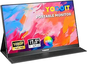 Yodoit Bärbar bildskärm 17,3 tum
