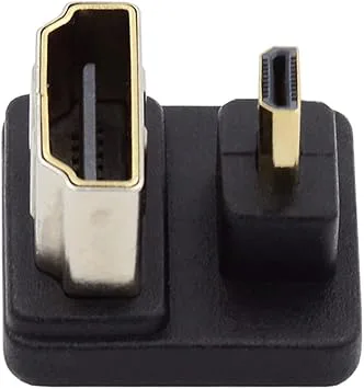 CY 4K-kabel 360 grader ner motsatt u-form bakvinklad mikroHDMI 1,4 hane till HDMI hona förlängningsadapter omvandlare