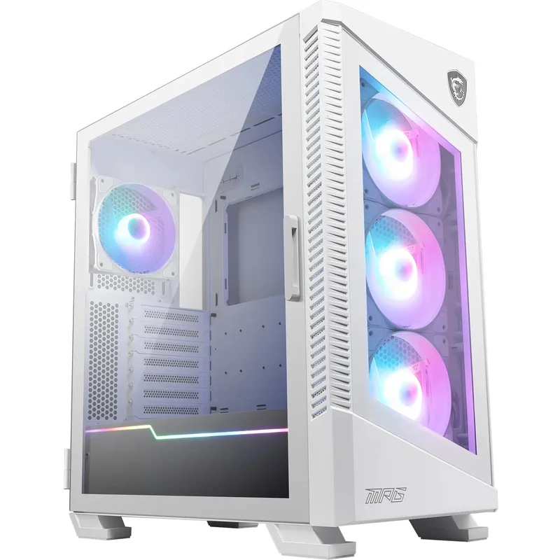 MSI MPG Velox 100r midi-torn chassi, vitt, härdat glas