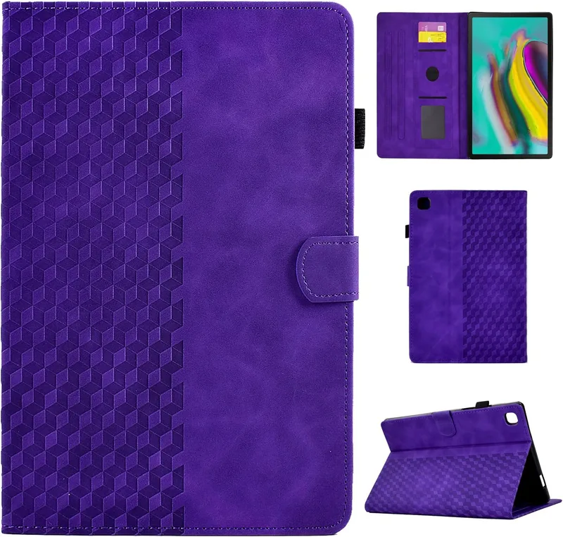 CASAFUNY Fodralskydd för Samsung Galaxy Tab S5e 10,5 tum 2019 Magnetiskt skyddsfodral ultratunt bilsömn/väckarklocka för Samsung Galaxy Tab S5e SM-T720/T725, lila