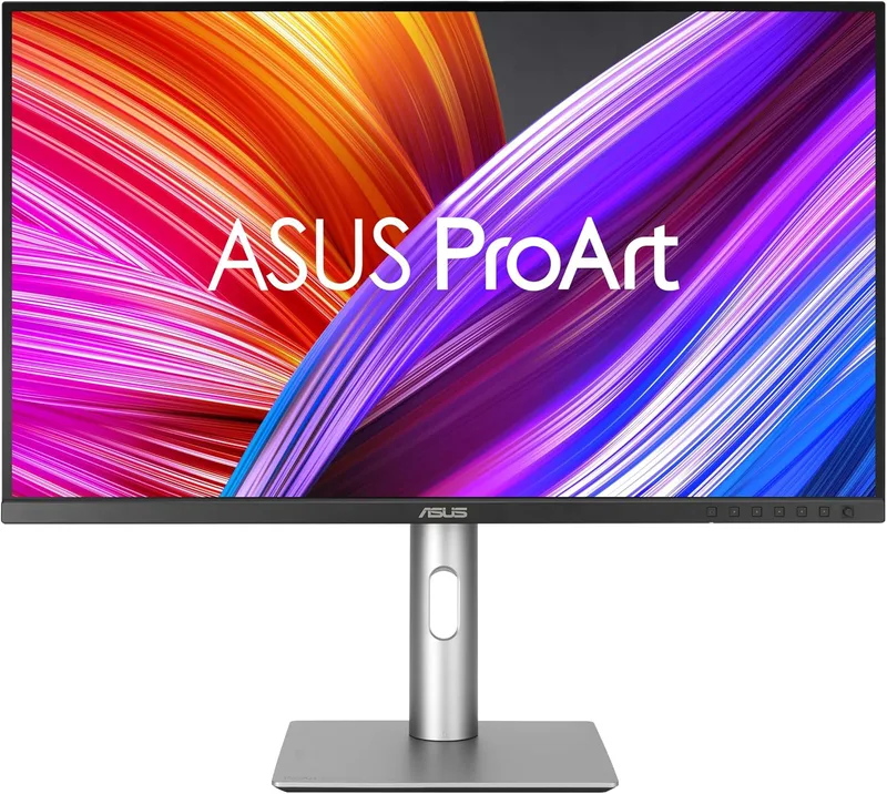 ASUS ProArt PA329CRV – 32 tum 4K UHD professionell skärm – 16:9 IPS, 3840x2160, 10-bitars – ergonomisk, pivot, Calman, hög färgåtergivning, DisplayHDR 400 – DP Daisy Chain, HDMI, 96 W USB-C, USB-hubb
