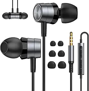 QILERUI Brusisolerande in-ear-hörlurar med mikrofon