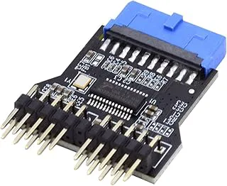 CY moderkort 19 stift USB 3.0 Header 1 till 2 USB2.0 9 stift hona förlängning HUB anslutning adapter port multilikator