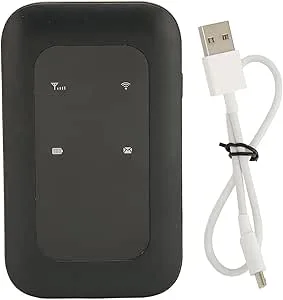 GOWENIC 4G Mobil WiFi-Router, Bärbar Rese-Wi-Fi med 2100mAh Batteri, Mobil MiFi-Hotspot för Bilanvändare Affärsresenärer, Stöder 10 Enhetsanslutningar