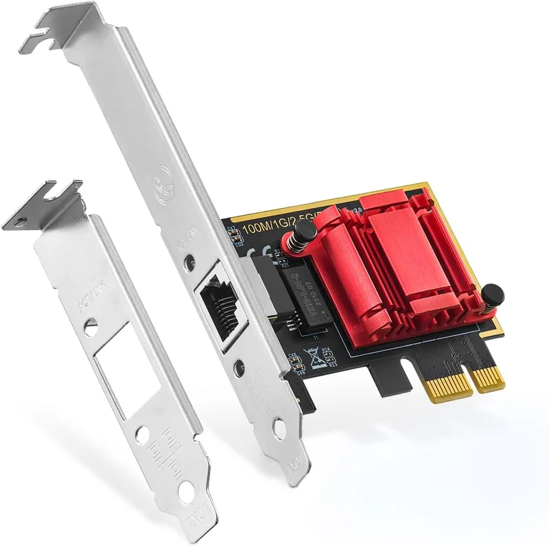 2,5 G Base-T PCIe nätverkskort adapter, RTL8125B 2500/1000/100 Mbps Express Gigabit Ethernet-kort RJ45 LAN-styrenhet support PXE