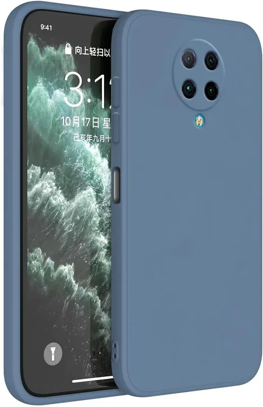 Topme Fodral för POCO F2 Pro (6,67 tum) Fodral, TPU Silikonfodral Läderskydd