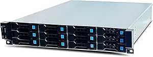 FANTEC 2563 SRC-2012X07-12G/6G, 19 tum 4U, 680 mm förvaringsfodral, 12 x SAS/SATA-kortplatser med 2 status LEDs Each, kortplatser för 3,5 tum och 2,5